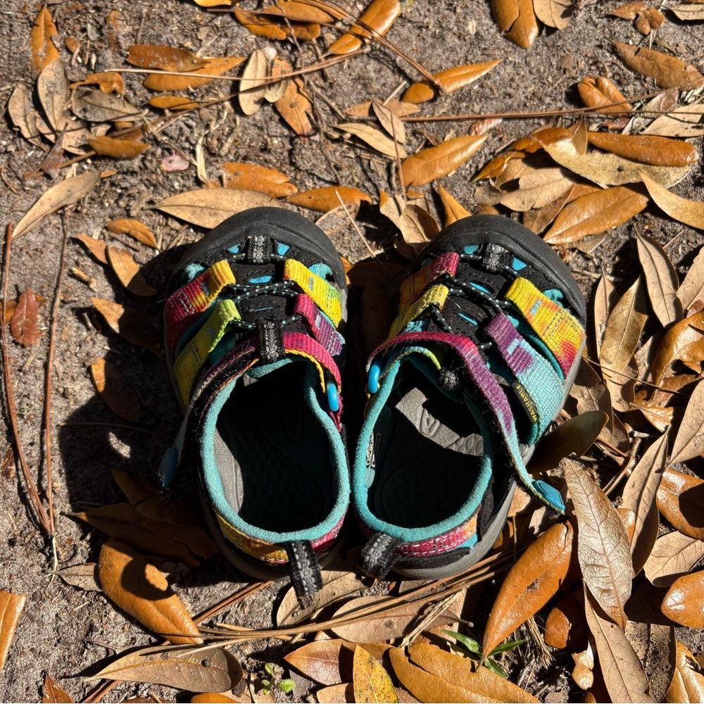 Keen Kids Multicolor Sport Sandals - Teal, Yellow & Pink